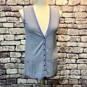 J. Jill Sleeveless Button Down Cardigan Size Small